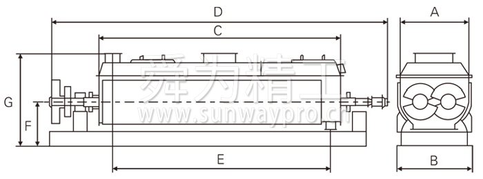 空心槳葉干燥機結構示意圖